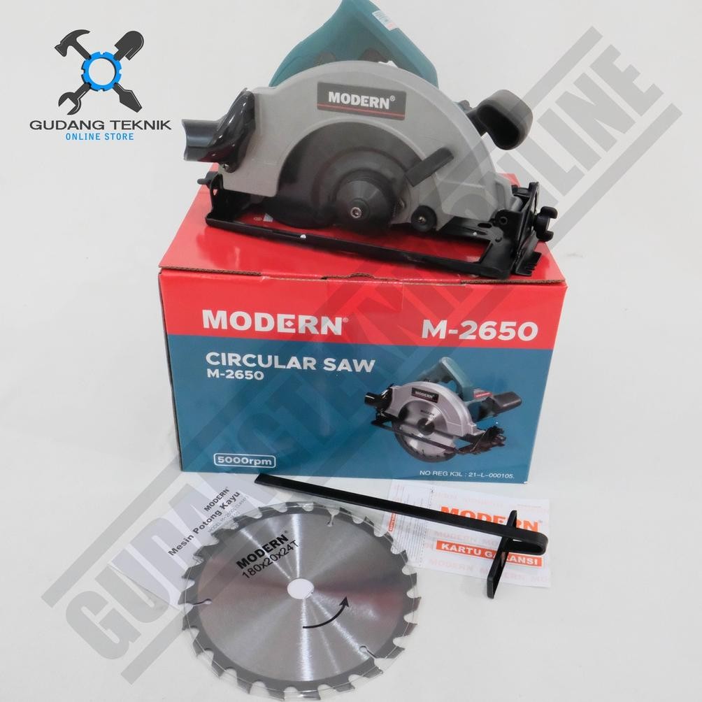 PROMO Modern M2650 / Circular Saw Modern M 2650 Mesin Potong Gergaji Kayu 7" Modern