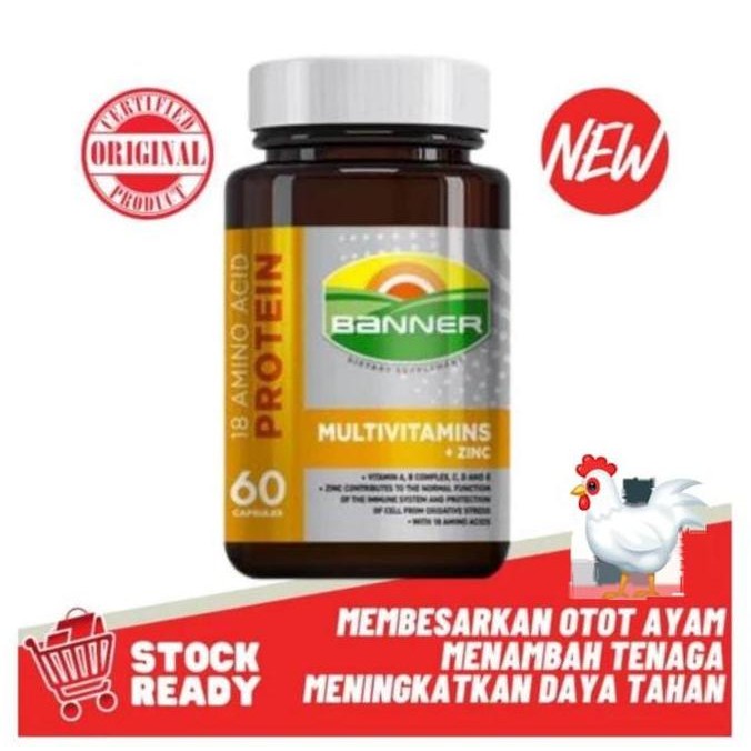 NEW BANNER PLUS GOLD THAILAND SUPLEMEN AYAM ADUAN PENAMBAH TENAGA AYAM OTOT AME