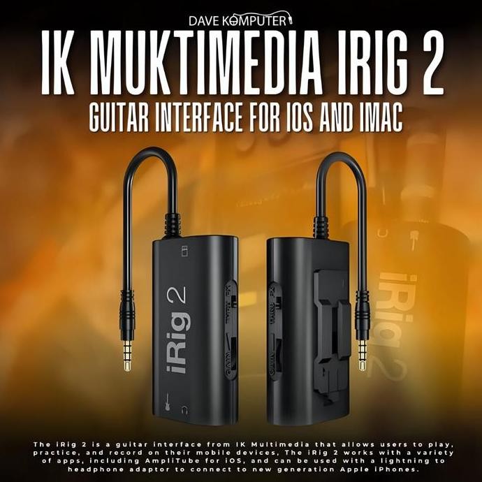 Ik Multimedia Irig 2 / Irig2 Guitar Interface Kualitas Terbaik Harga Termurah