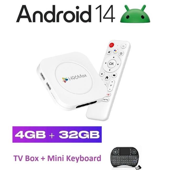 Android Tv Box H96 Max 4Gb 128Gb Bluetooth Miracast Resolusi 4K