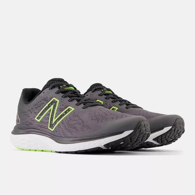 Sepatu Running Nb Fresh Foam 680 V7 Dark Grey/Lime M680Kn7 Original 100%