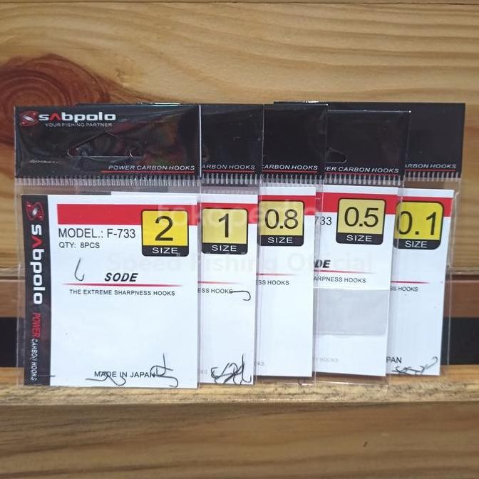 Hook Mata Kail Pancing Sabpolo Sode model F-733