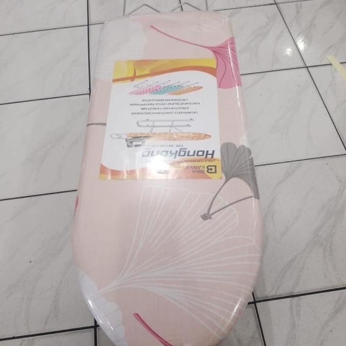 BINA KARYA Meja Setrika Lipat Duduk Lesehan/Rak Gosok Lipat Alumunium