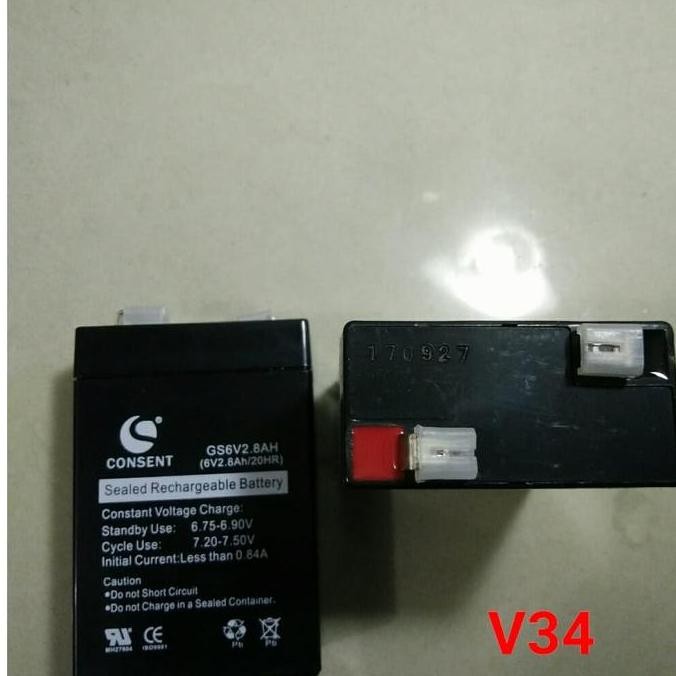 Baterai Timbangan 6V2.8Ah