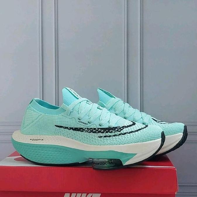 Sepatu Alphafly Running Air Zoom Mint Corak Aphafly Next 2 Import Vietnam Sneakers Lari Cacual Outdo