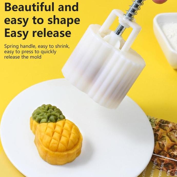 Pastry Mold Set Bentuk Nanas Cetakan Nastar Cetakan Bentuk Kacang Tanah Cetakan Kue Nanas Set Diy Ce