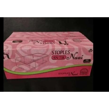 Toples Kue Nuai 738 Sekat 3 Wadah Cookies Box 12 Pcs Plastik