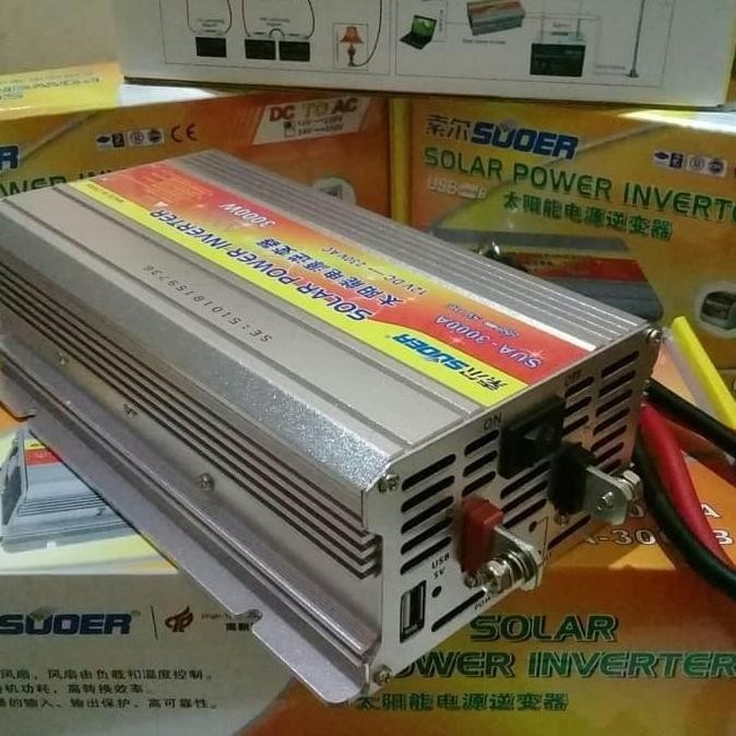 Solar Power Inverter SUOER 3000 Watt 3000watt 3000w 12V DC ke 220AC