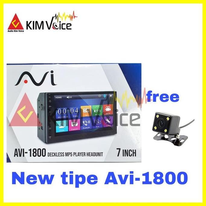 Head Unit Double Din Dekles Mp5 Avi-1600Dsb Mkii + Kamera Mundur Restock