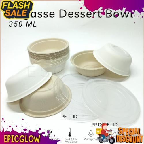 Terlaris Bagasse Dessert Snack Bowl 350 ML BG350