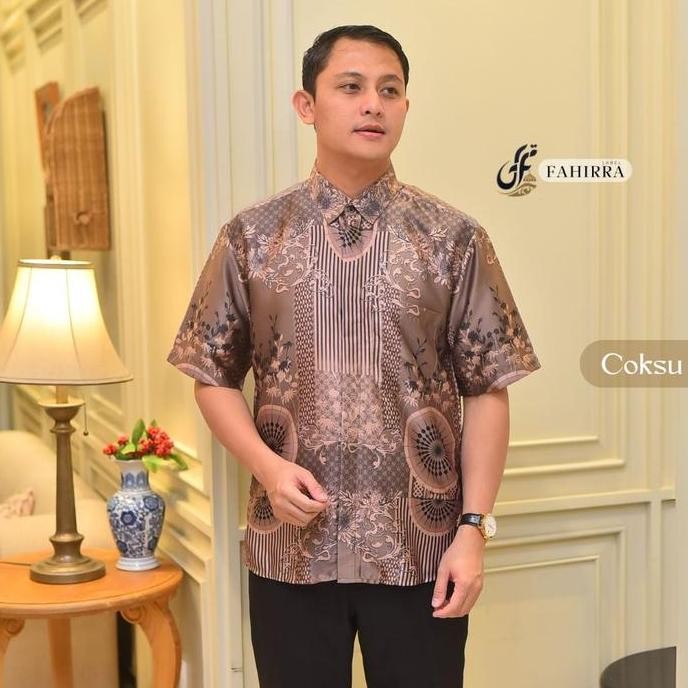 Couple Dress Arumi Bahan Silk Premium | Gamis Kondangan Lengan Balon Motif Bunga Elegan 2025