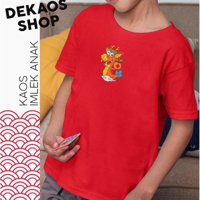 DA16 }} KAOS IMLEK ANAK TERBARU 2024 / KAOS IMLEK ANAK NAGA / KAOS NAGA 2869