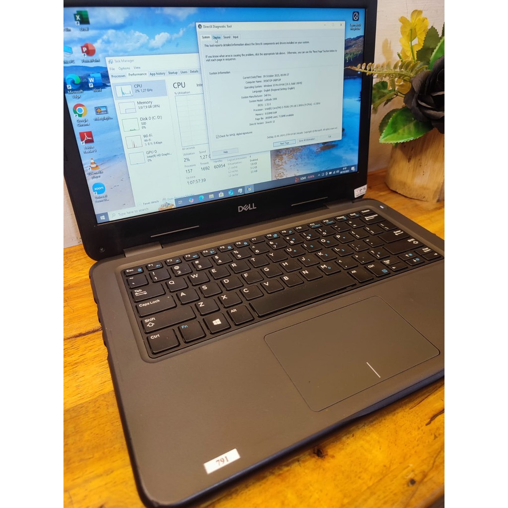 Laptop Dell Lattitude 3300 | Core i3 Gen 7 RAM 8 GB | Seken Bergaransi