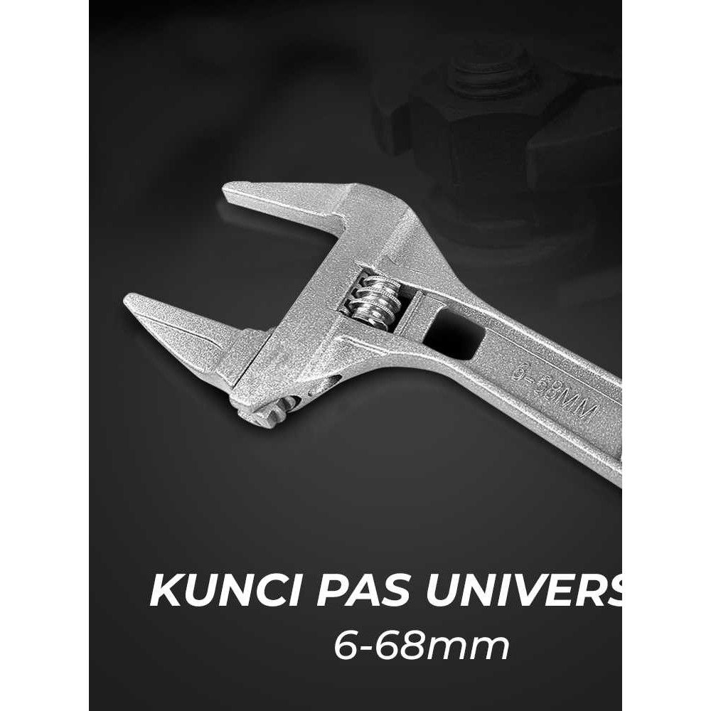 Kunci Pas Universal Adjustable Wrench Spanner 6-68mm / Kunci Inggris Kunci Ring Pas Universal Adjust