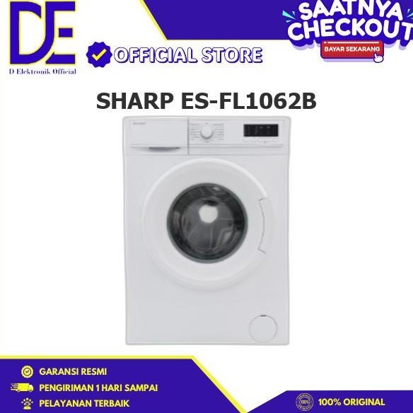 SHARP ES-FL1062B FRONT LOADING 6 KG ANTI BACTERIAL QUICK WASH ESFL1062B FL1062B