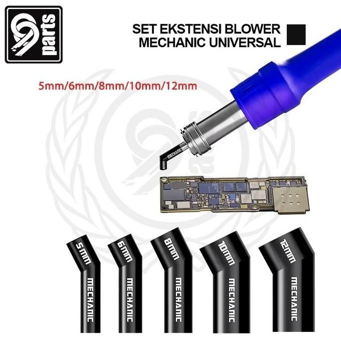 ENRIO- Ekstensi Blower Bengkok Universal / Set Ekstensi Mata Blower Bengkok Mechanic Universal / Sam