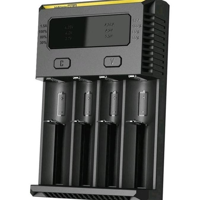 Nitecore Battery / batrai / baterai Charger 4 Slot 18650