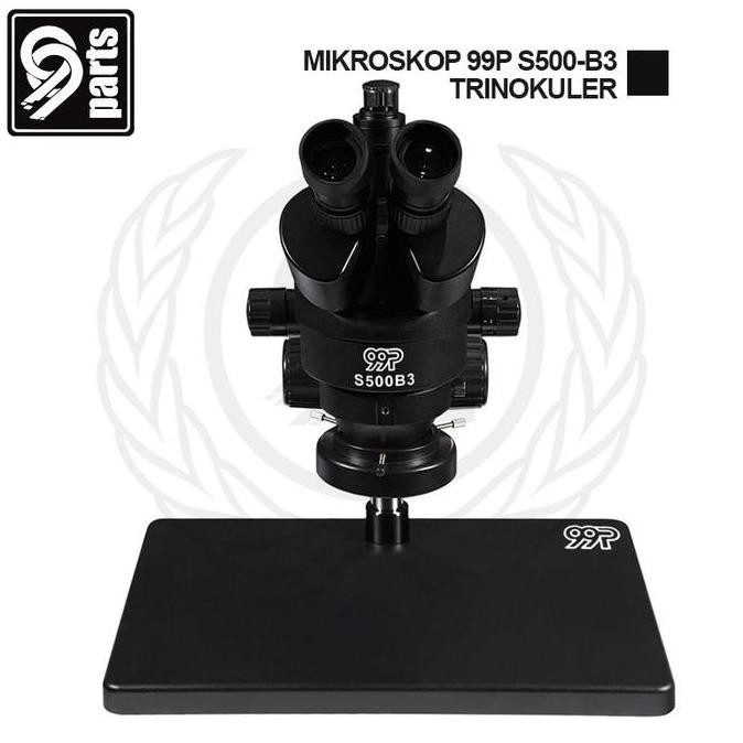 ENRIO- Mikroskop Trinokuler 99P S500-B3 Original Plus Lampu High Quality / Microscope Trinocular S50