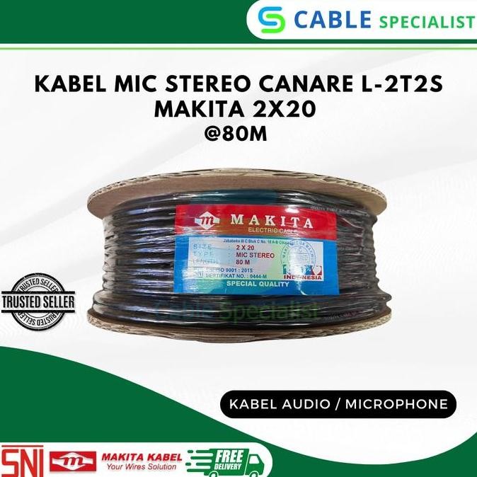 Jual Kabel Mic Stereo Makita Canare L-2T2S 80 Meter (Kabel Audio)