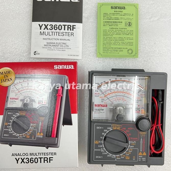 AVOMETER MULTITESTER ANALOG SANWA YX 360 TRX / YX 360 TRX ORIGINAL DAN TERPERCAYA