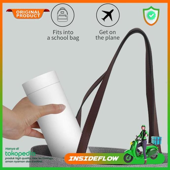 Pemanas Air Portable Listrik Termos Air Botol Elektrik Travel 400Ml