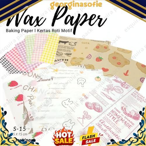 COD Wax Paper 25 Pcs / Korean Bento Cake Baking Paper Mini S-15