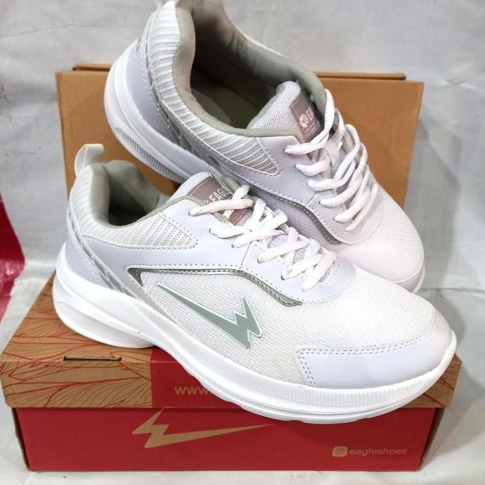 Sepatu Olahraga Lari Pria Eagle Martin Original Putih Running