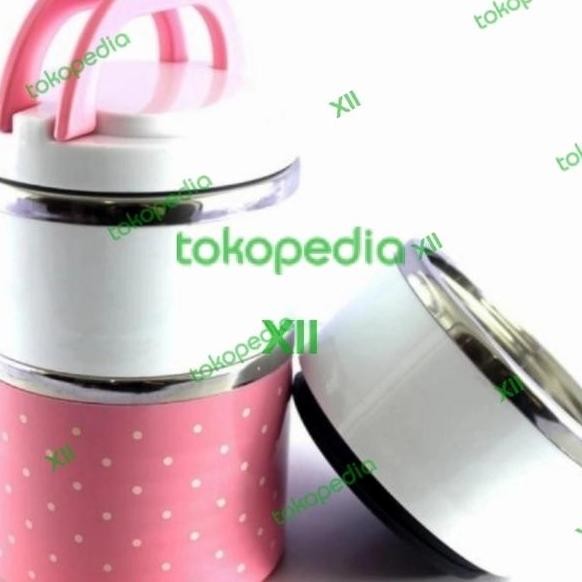 Lunch Box 3 Susun Rantang Stainless Steel Tahan Panas
