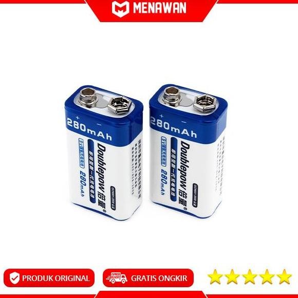 Doublepow 9V Battery Charger Baterai Kotak 9V Isi Ulang Rechargeable