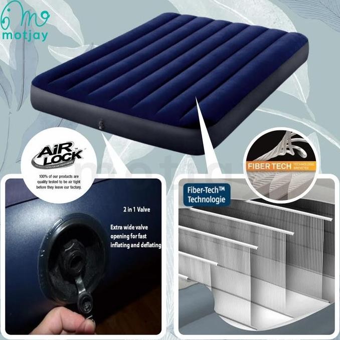 Kasur Angin Intex Durabeam Double Blue Intex 64758