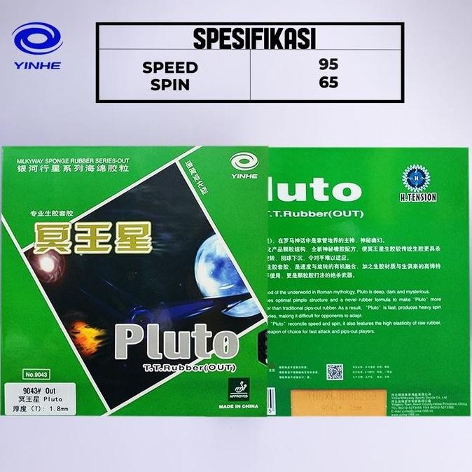 Karet Bat Bintik Pendek Yinhe Pluto 1.5Mm