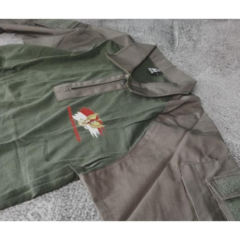 Kaos TACTICAL COMBAT HIJAU BRIMOB UNTUK INDONESIA/Kaos BDU TACTICAL BRIMOB UNTUK INDONESIA