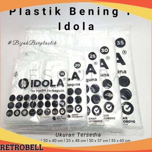 GROSIR Kantong Kresek Plastik PE Idola Transparant PEX