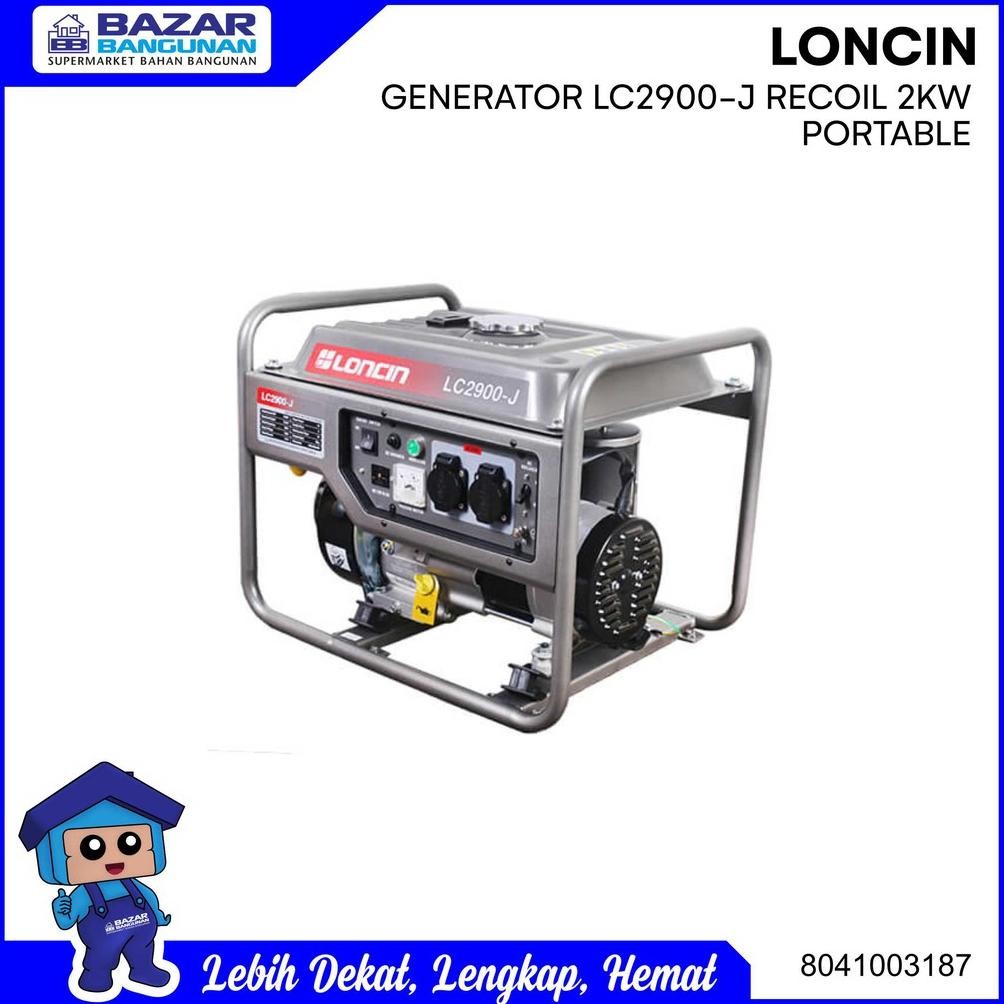 albertGokil Loncin - Mesin Genset Generator Listrik Bensin Lc 2900 J Lc2900J 2000 W