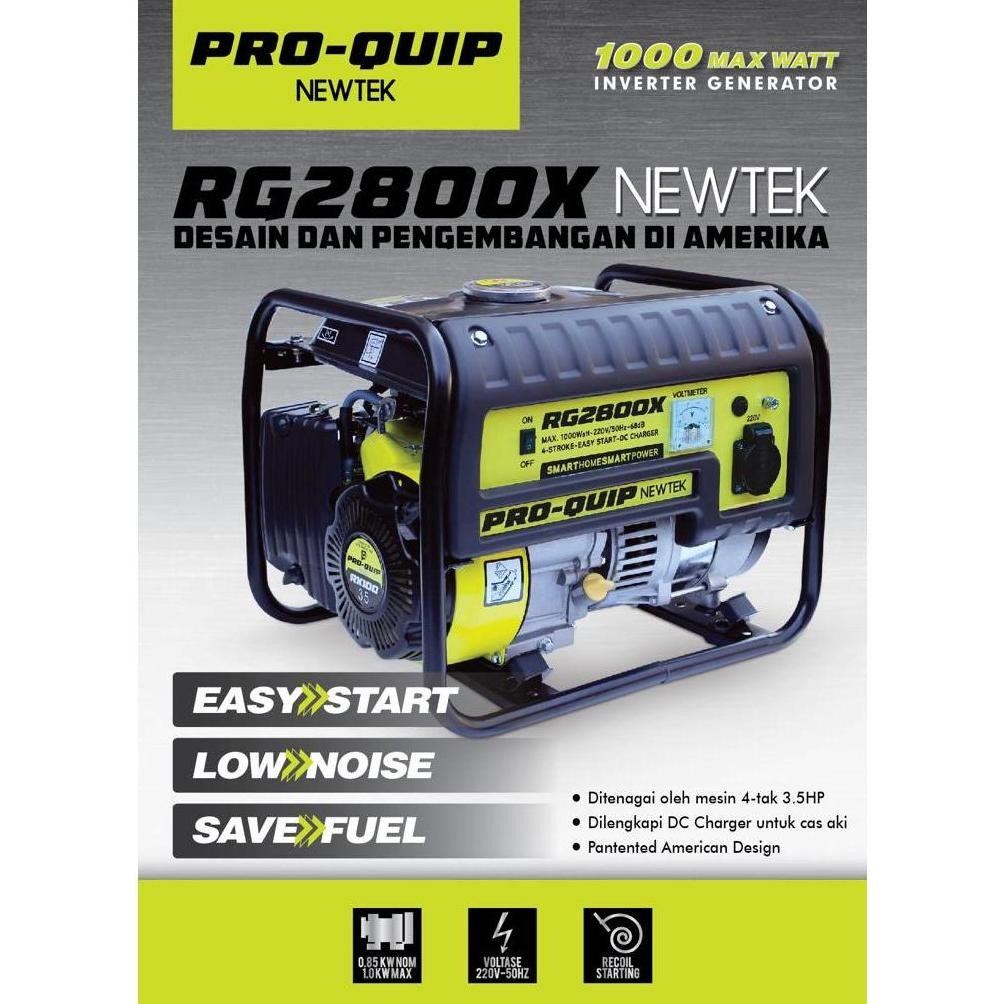 albertGokil Genset PROQUIP 1000Watt RG2800X 4Tak  / Power Generator Proquip 1000W RG 2800X - Gasolin
