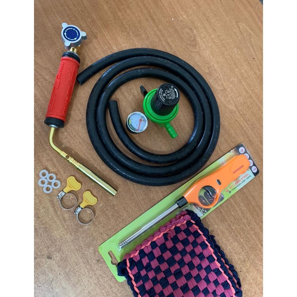 FEVERFEW alat las kapiler ac paket - kompor las kapiler paket - alat las gas lpg 3 kg