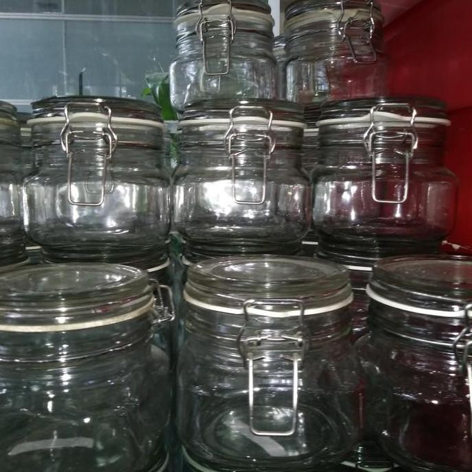 Toples Kaca Hermetico Kedap Udara 500 ml - Toples Gula Kopi