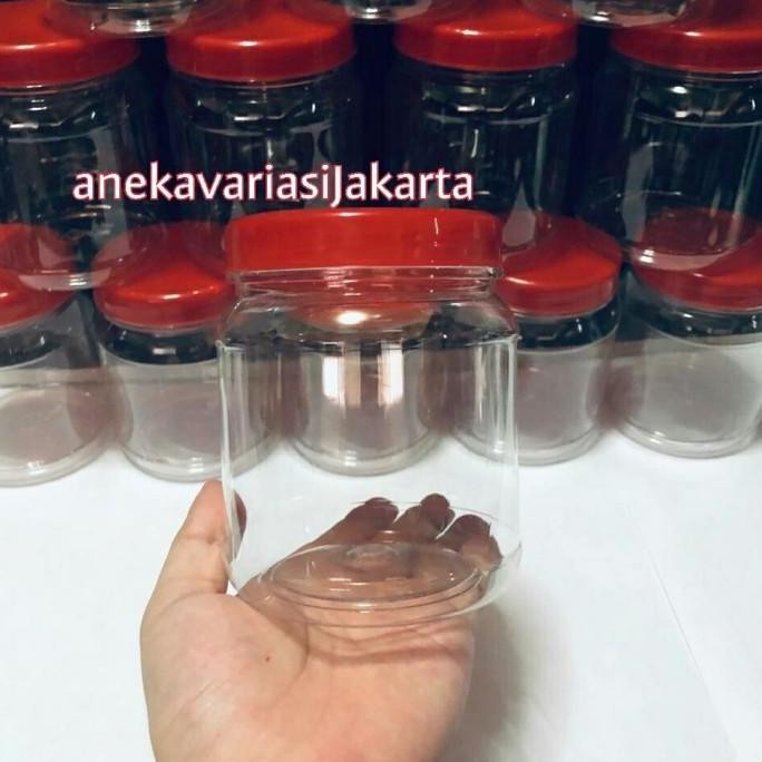 Toples Bulat 500 ML / Toples Kacang / Toples Coklat / Toples Plastik