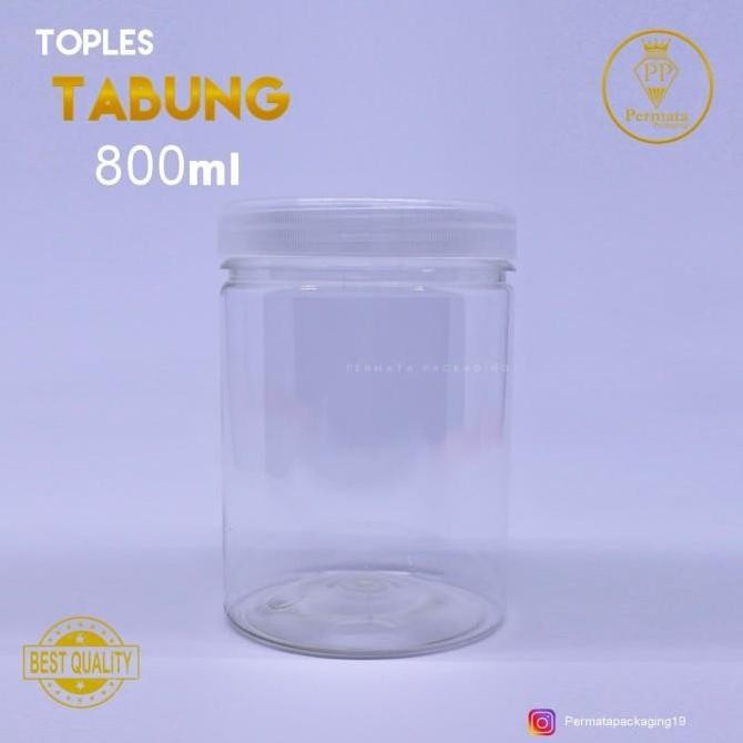 Toples Tabung 800 ml / Toples Plastik 800 ml