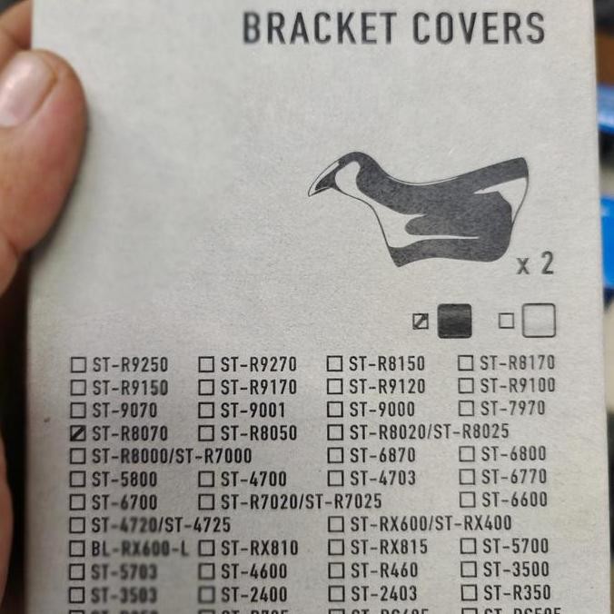 Shimano Bracket Covers ST-R8070 Hood Cover Karet Brifter Ultegra Di2 Disc Brake R8070 Original Shima