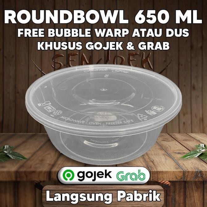 Thinwall Mangkok 650ml / Mangkuk Plastik 650 ml / Thinwall Bulat 650ml