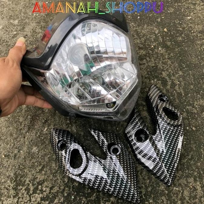 Promo Paket Reflektor lampu depan Vixion Old Vixion New injeksi 2011 Plus Kupingan Carbon Foto COD