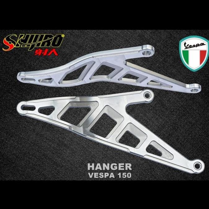 Promo Breket Knalpot Vespa Matic 150 Shijiro Racing Original COD