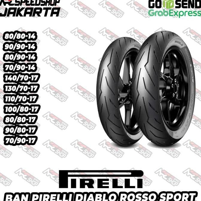 Promo Ban Pirelli PIRELI Diablo Rosso Sport 80/80-14 90/90-14 80/90-14 70/90-14 140/70-17 130/70-17 