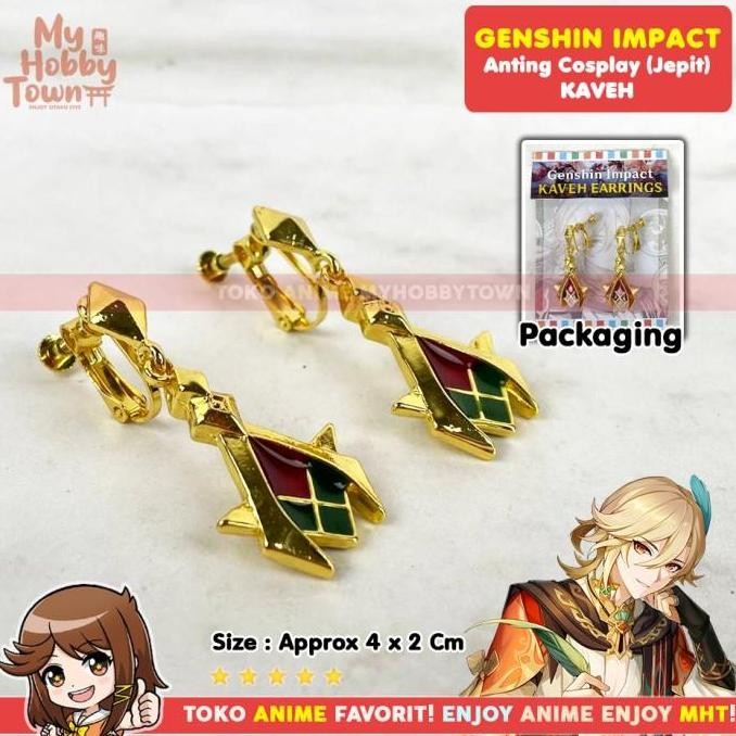 Anting Cosplay Anime Genshin Game Kaveh Sumeru
