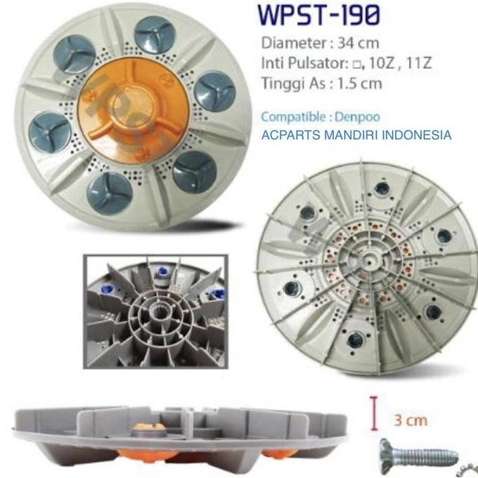 JUNJI- Pulsator mesin cuci denpoo original