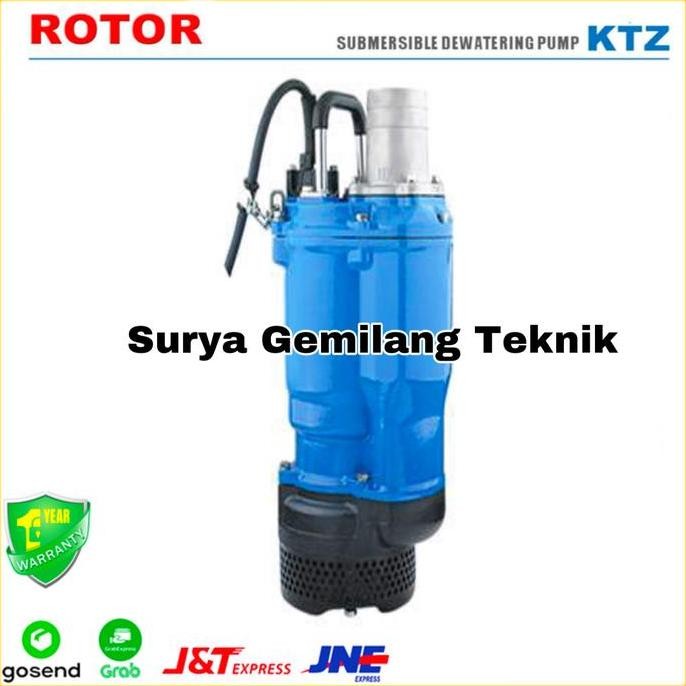 KIKYO- Pompa Celup Lumpur Dewatering Rotor KTZ21.5 2HP Model Tsurumi KTZ 21.5