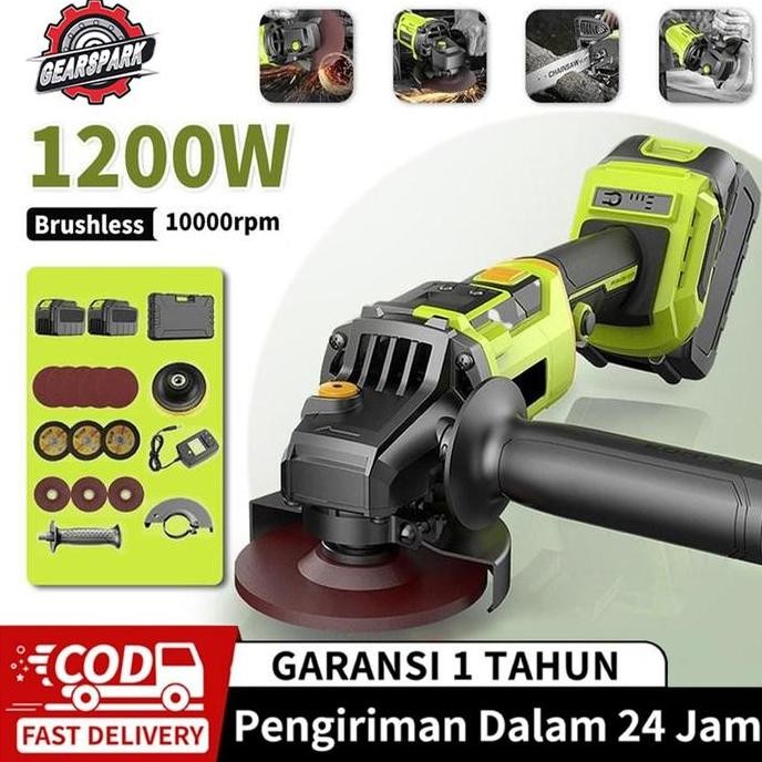 Gerinda listrik makita Gerinda Baterai Brushless 1200W /Grinder Modern gerinda gerinda baterai gerin