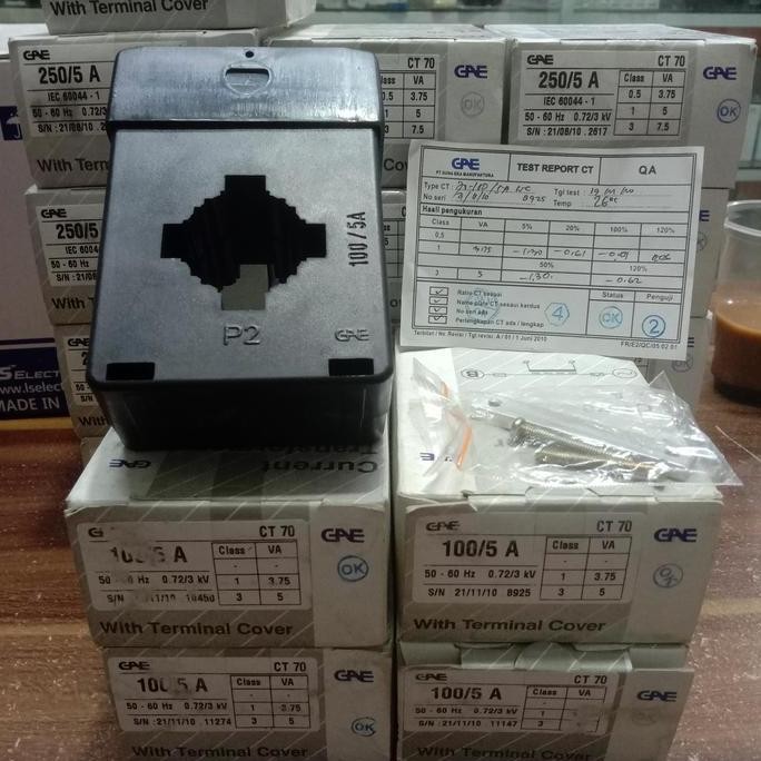 CT GAE CT 70 100/5A CURRENT TRANSFORMER CT70 GAE 100/5A Original