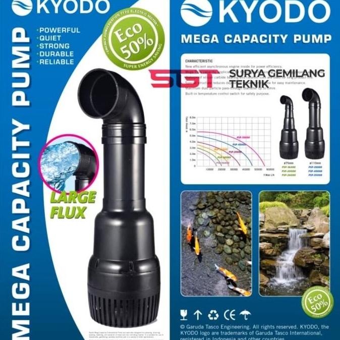 KIKYO- Pompa Kolam Ikan Koi Kapasitas Besar/Mega Capacity Kyodo PSP 20000